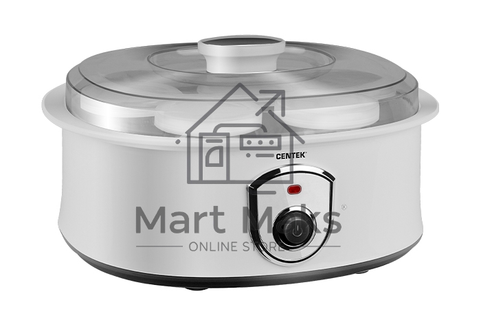 Йогуртница Centek CT-1442 15 Вт, 200 мл, емкостей - 7 шт, материал баночек - стекло, белый