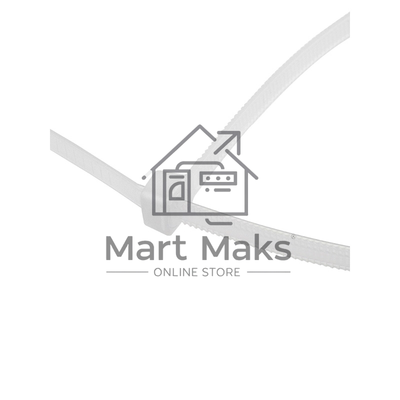 Хомут-стяжкa нейлоновая с тройным замком Rexant 200x4,8 мм, белая, упаковка 100 шт.