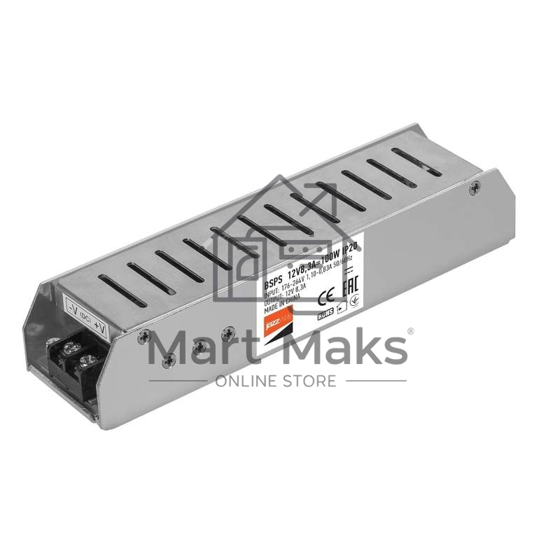 Драйвер BSPS 12В 8.3A=100Вт JazzWay 1002167A