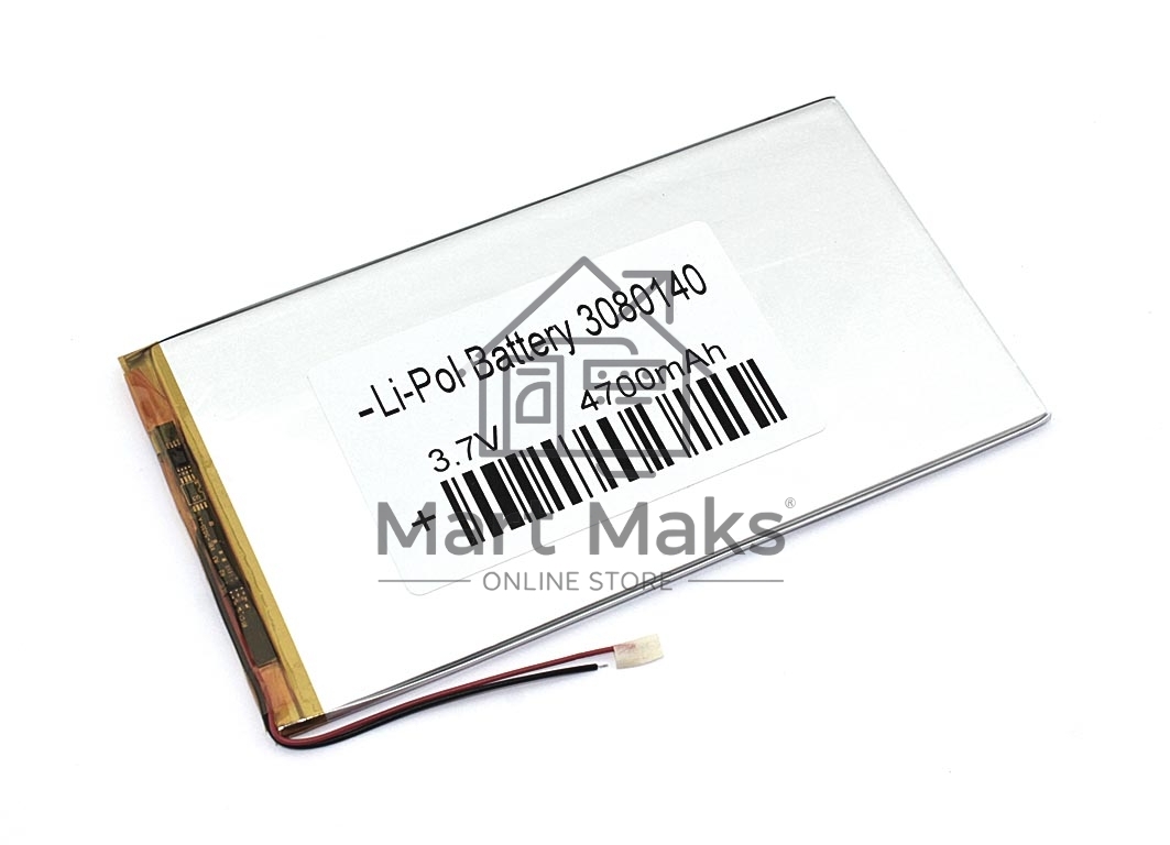 Аккумулятор Li-Pol (батарея) 3*80*140мм 2pin 3.7V/4700mAh