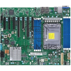 Материнская плата Supermicro MBD-X12SPL-F-B bundle, LGA4189, Intel C621A, 8xDDR4, 10xSATA, 1xM.2, 1xPCIe 4.0 x16, 5xPCIe x8, 1xVGA, 2x 1Gb LAN, 2xUSB 3.2 Gen1, 2xUSB 2.0, ATX