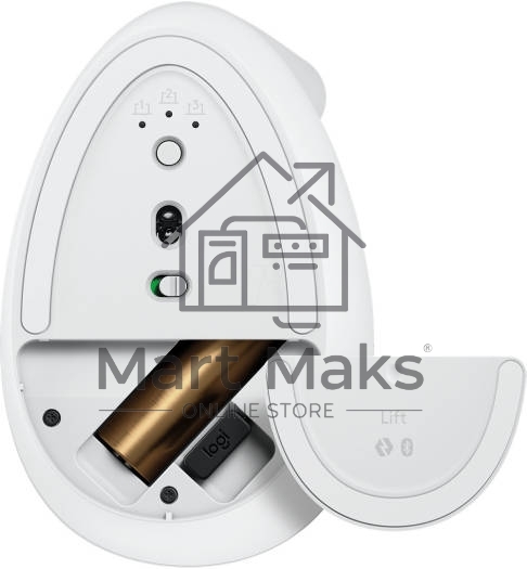 Мышь беспроводная Logitech Lift белый/серый, 4000 dpi, радиоканал, USB, кнопки - 6