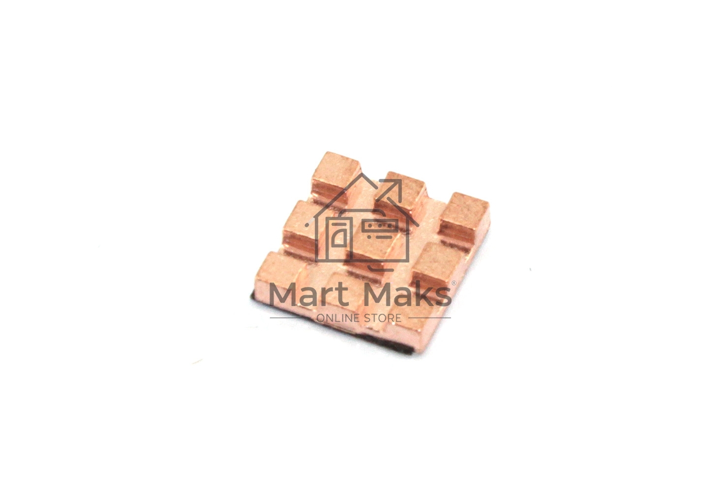 Медный радиатор 10х10х2 мм с термоскотчем 3M 9448A