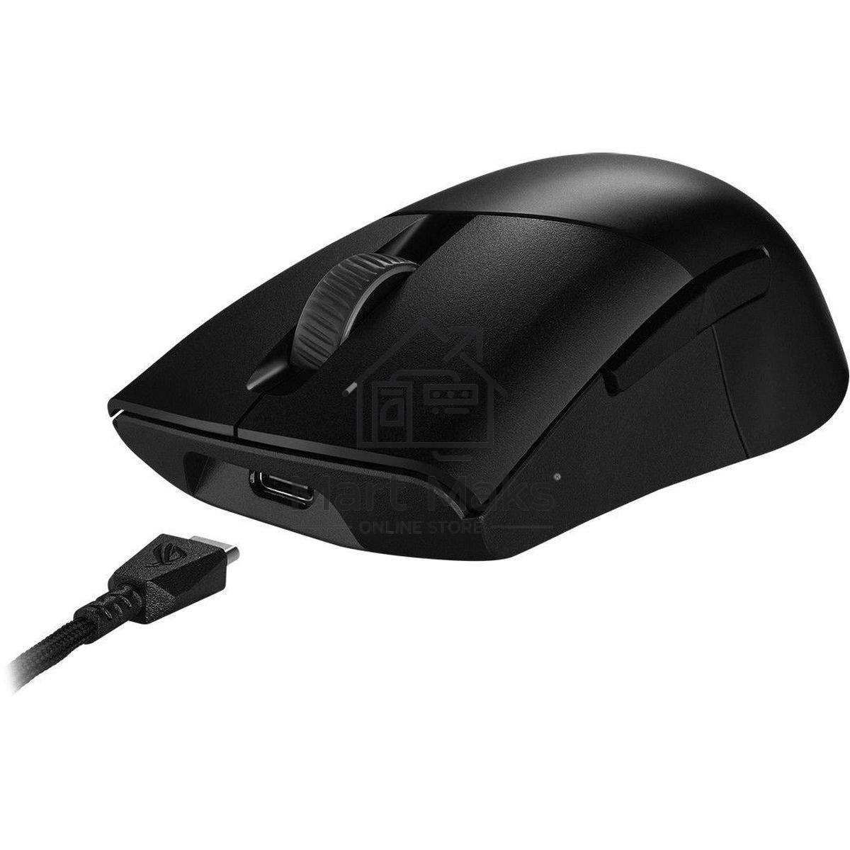 Мышь беспроводная/проводная ASUS ROG Keris Wireless AimPoint черный, 36000 dpi, радиоканал, Bluetooth, USB, кнопки - 5