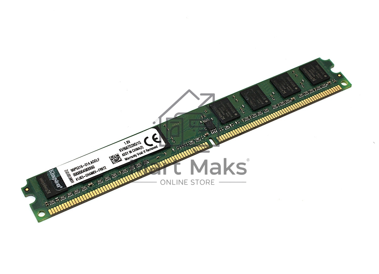 Оперативная память Kingston ValueRAM, DDR2, 1GB (1x1 GB), 667 MHz, CL5, SO-DIMM