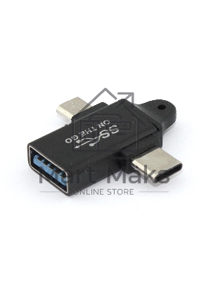 Переходник OTG 2 в 1 Micro USB и Type-C