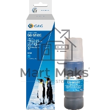 Чернила G&G GG-GT52C голубой100мл для HP Ink Tank 110/115/116/118/310/315/316/318/319/5