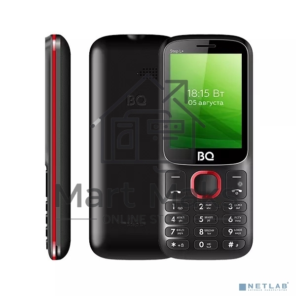 Мобильный телефон BQ 2440 Step L+ черный/красный