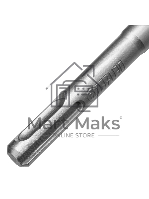 Бур по бетону Denzel цельная крестовая пластина, 12x265 мм, SDS PLUS