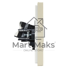 Розетка комп. 2-ая RJ45 кат.5E FP433 IEK FORTE&PIANO Ваниль