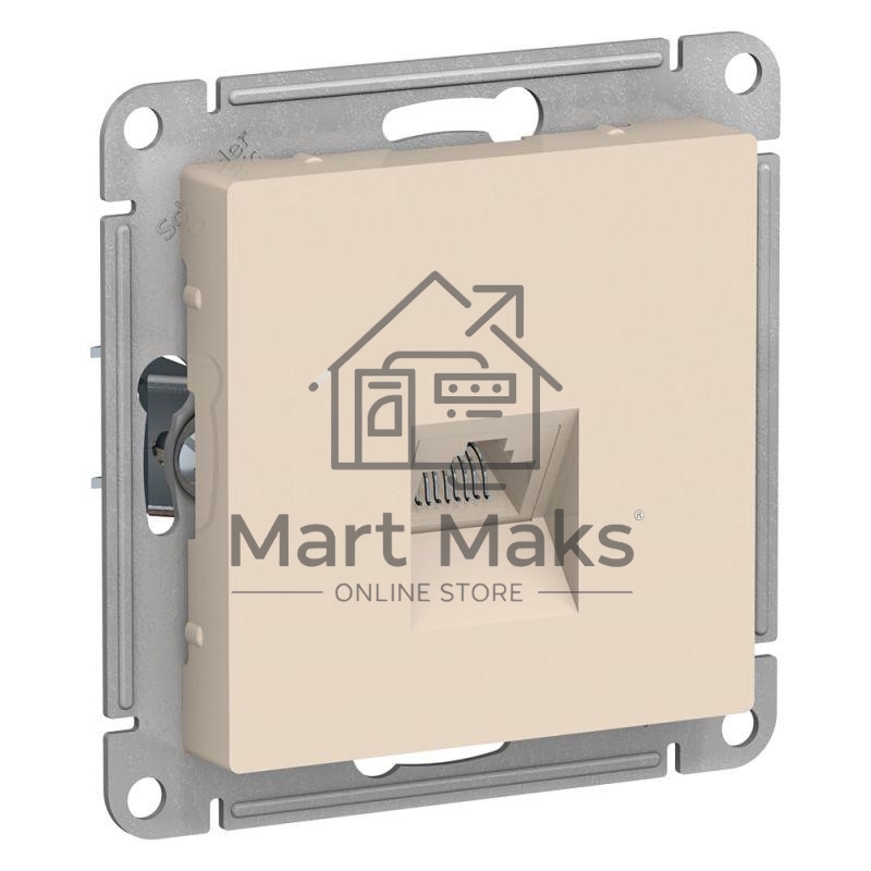 Механизм розетки компьютерной ATLAS DESIGN RJ45 беж. SchE ATN000283