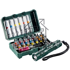 Набор бит METABO 626721000 29 предметов + LED фонарик