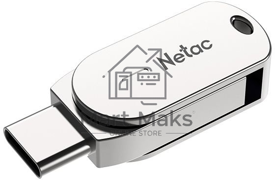 Флешка USB R/W R/W Netac USB Drive U785C USB3.0+TypeC 64GB, retail version