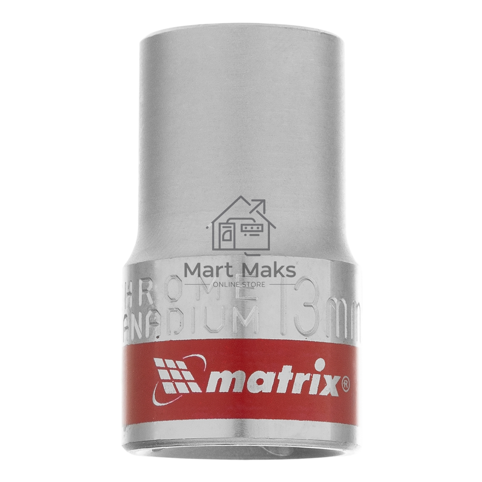 Головка торцевая Matrix, 13 мм, 6-гранная, CrV, под квадрат 1/2