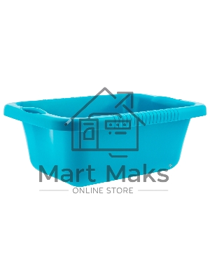 Таз пластмассовый прямоугольный 25 л, бирюзовый, HomePalisad