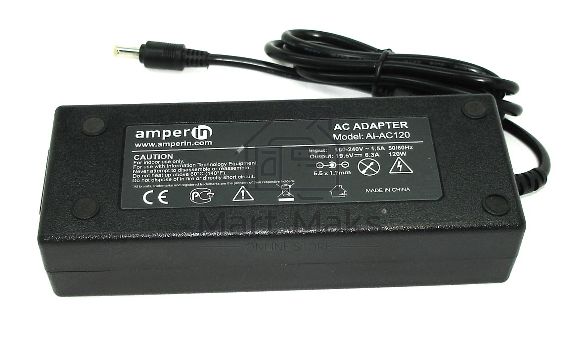 Блок питания (сетевой адаптер) Amperin AI-AC120 для ноутбуков Acer 19V 6.3A 5.5x1.7мм