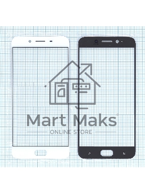 Защитное стекло для OPPO R9s белый