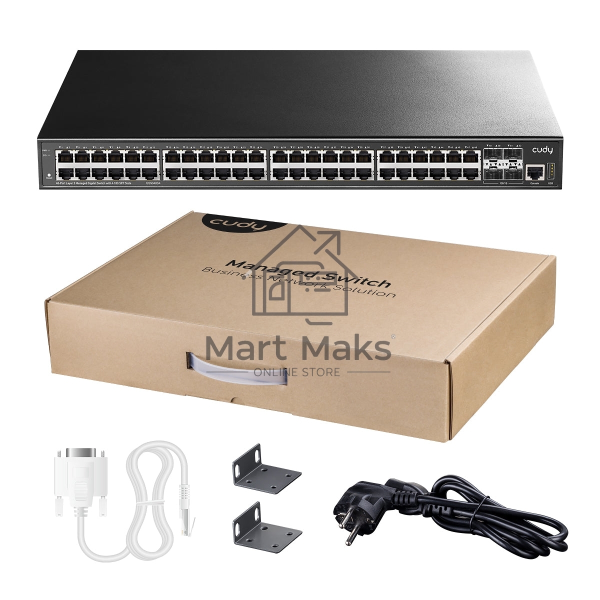 Коммутатор Cudy GS5048S4 (L3) 48x1Гбит/с 4SFP+ управляемый