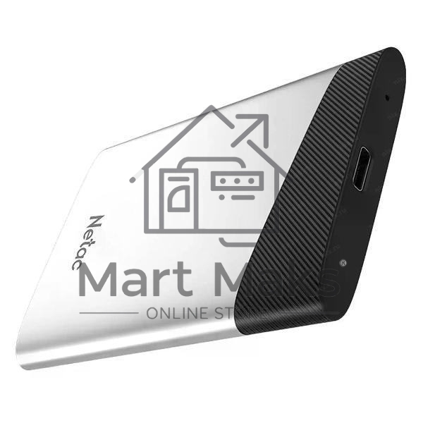 Внешний накопитель SSD Netac Z6S 2TB USB 3.2 Gen 2 Type-C External SSD, R/W up to 550MB/480MB/s,with USB-C to USB-A cable and USB-A to USB-C adapter