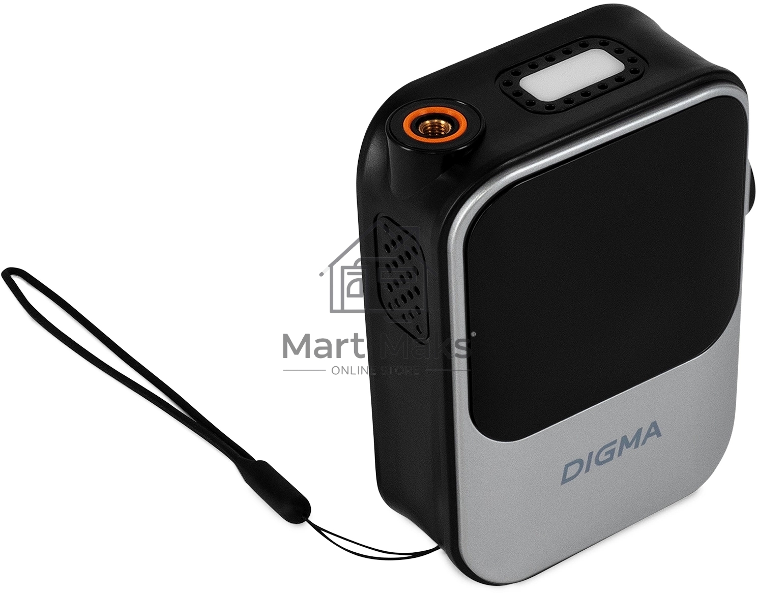 Автомобильный компрессор Digma QBK-120G серый, шланг 0.2м