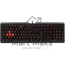 Клавиатура для ноутбука HP Omen 15-ek черная с красной подсветкой
