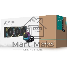 Система жидкостного охлаждения Deepcool LE360 PRO ARGb Soc-AM5/AM4/1200/1700/1851 черный 4-pin 19-33dB Al 300W 1817gr Ret (R-LE360PRO-BKAMMC-G-1)