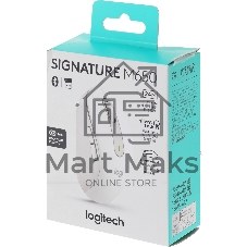 Мышь беспроводная Logitech Signature M650 белый, 4000 dpi, радиоканал, Bluetooth, USB, кнопки - 5