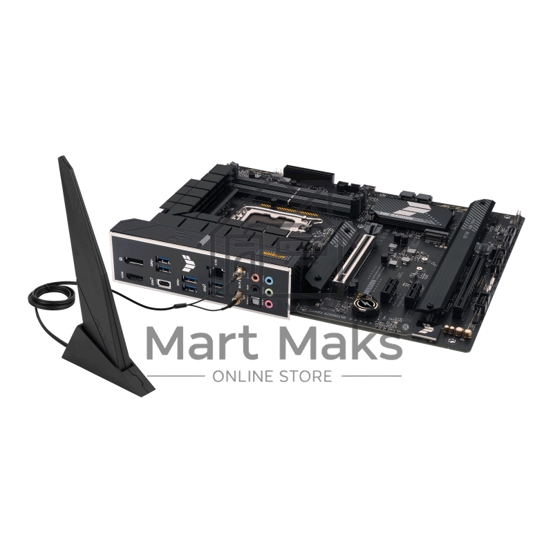 Материнская плата ASUS TUF GAMING H770-PRO WIFI, LGA 1700, Intel H770, 4xDDR5, 4xSATA, 4xM.2, 1xPCIe 5.0 x16, 1xPCIe 4.0 x4, 2xUSB-A 3.2 Gen 2, 4xUSB-A 3.2 Gen 1, 1xUSB-C 3.2 Gen 2x2, 1x2.5Gb LAN, 5x3.5 мм, 7.1, Standard-ATX