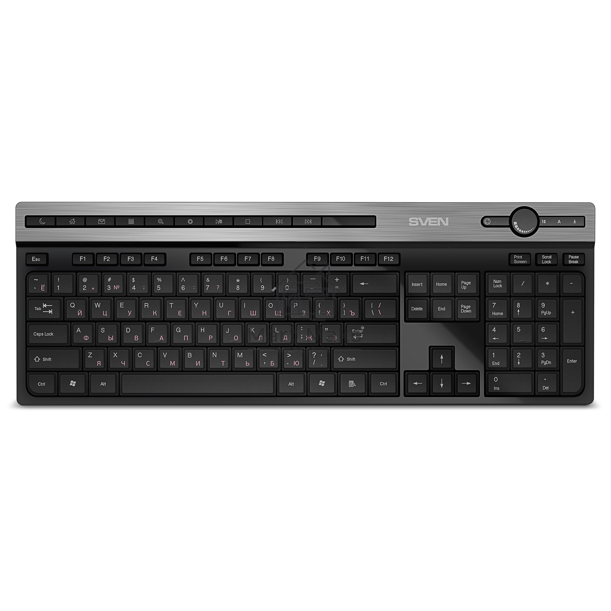 Клавиатура SVEN KB-E5500W беспроводная USB черный