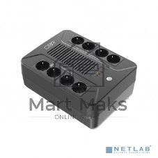 Источник бесперебойного питания CBR [UPS-OFB-101E-850] 850VA/510W, Schuko CEE 7 Outlets: (x4 Battery & Surge Protected; x4 Surge Protected), LED, AVR, SEC, 12V/8Ah