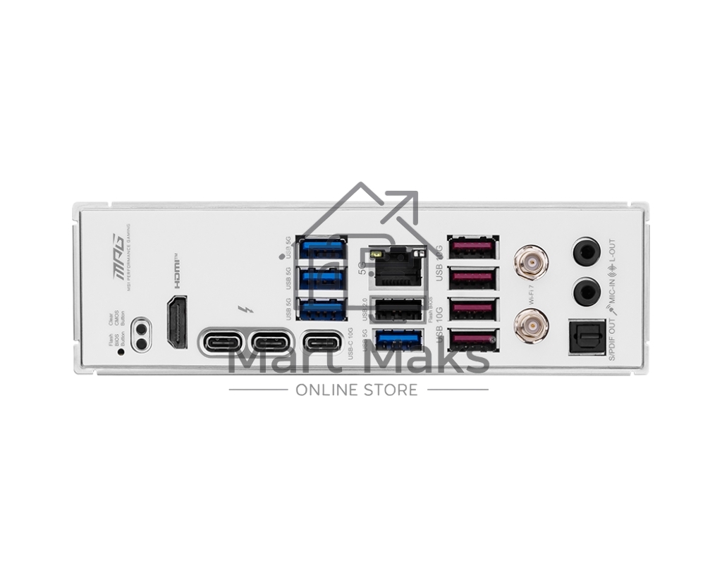 Материнская плата MSI MPG Z890 EDGE TI WIFI, LGA 1851, Intel Z890, 4xDDR5, 4xSATA, 5xM.2, 1xPCIe 5.0 x16, 1xPCIe 4.0 x4, 1xPCIe x1, 1xHDMI, 1x5Gb LAN, 1xUSB-A 2.0, 4xUSB-A 3.2 Gen 1, 4xUSB-A 3.2 Gen 2, 1xUSB-C 3.2 Gen 2, 2xUSB-C TB4, 2x3.5 мм, 7.1, ATX