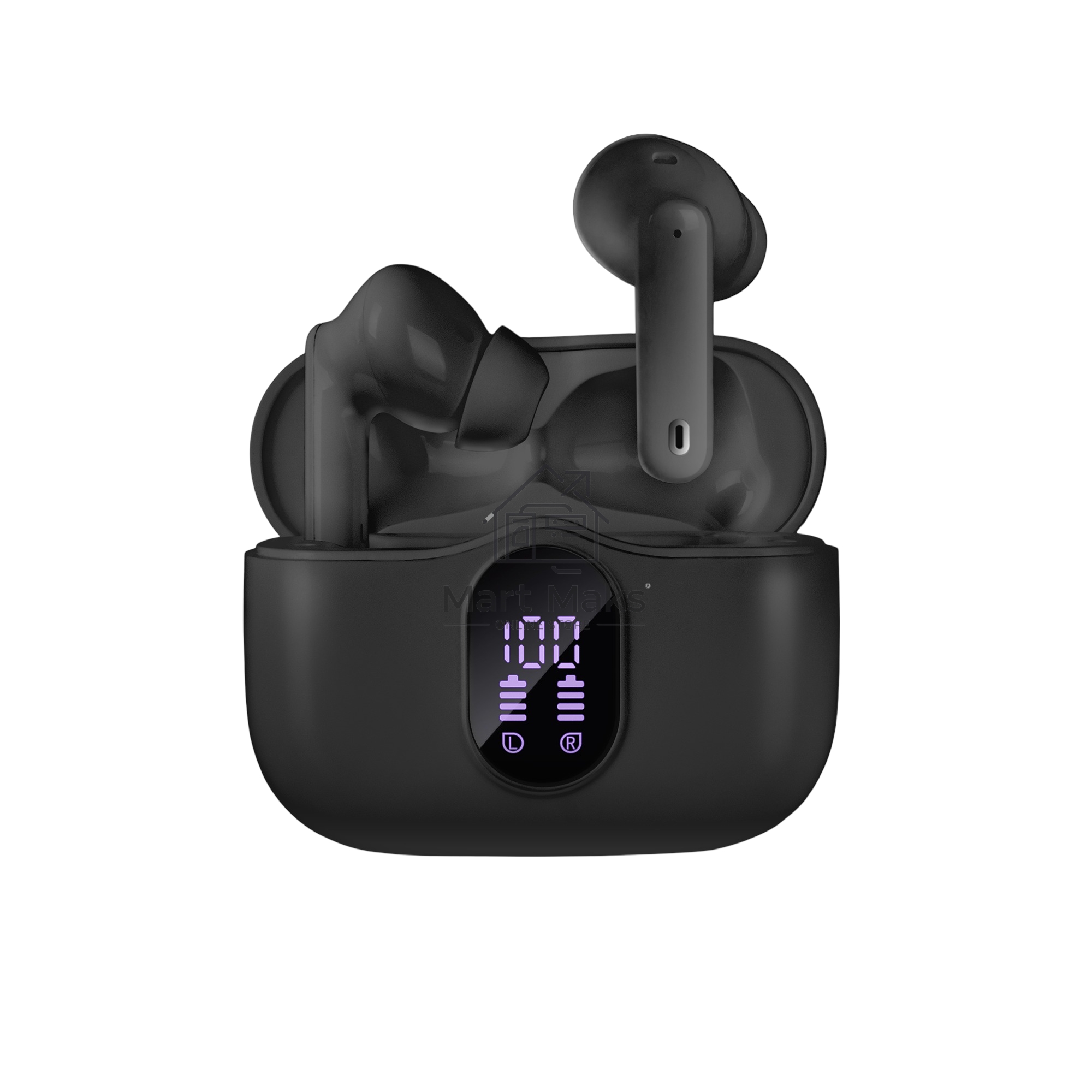 Беспроводные внутриканальные наушники с микрофоном Sven E-315B, черный (Bluetooth, TWS, ANC, ENC, APP)