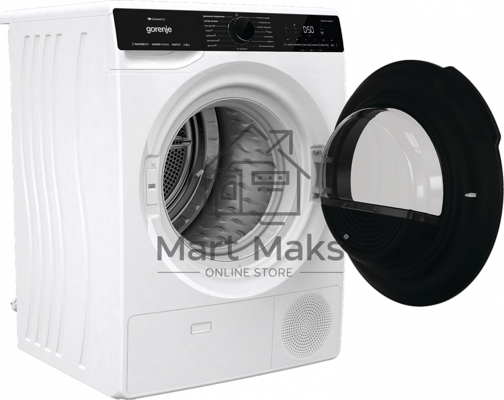 Сушильная машина Gorenje DPNA82WIFI/C белый, 8 кг, сушка - конденсационная, программ - 15, 60 x 85 x 65.3 см