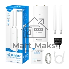 Маршрутизатор AC1200 Wi-Fi 4G LTE Cat 6 Gigabit Router, 4 10/100/1000M RJ45 Ports, Nano SIM Slot, Quectel module inside,build-in 4G LTE modem, 300Mbps at 2.4GHz + 867Mbps at 5GHz, Internal Antennas, PPTP/L2TP/OpenVPN/WireGuard VPN, DNS over Cloudflare/Google/Quad9, DDNS, SMS, Band locking, TR069, TR111, Cudy Mesh Support
