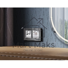 Комплект механизма электрической розетки ALFA Белый матовый 2USB A+C 20W (быстрая зарядка) с/з QUANT (AP1300, VM160) MA130010