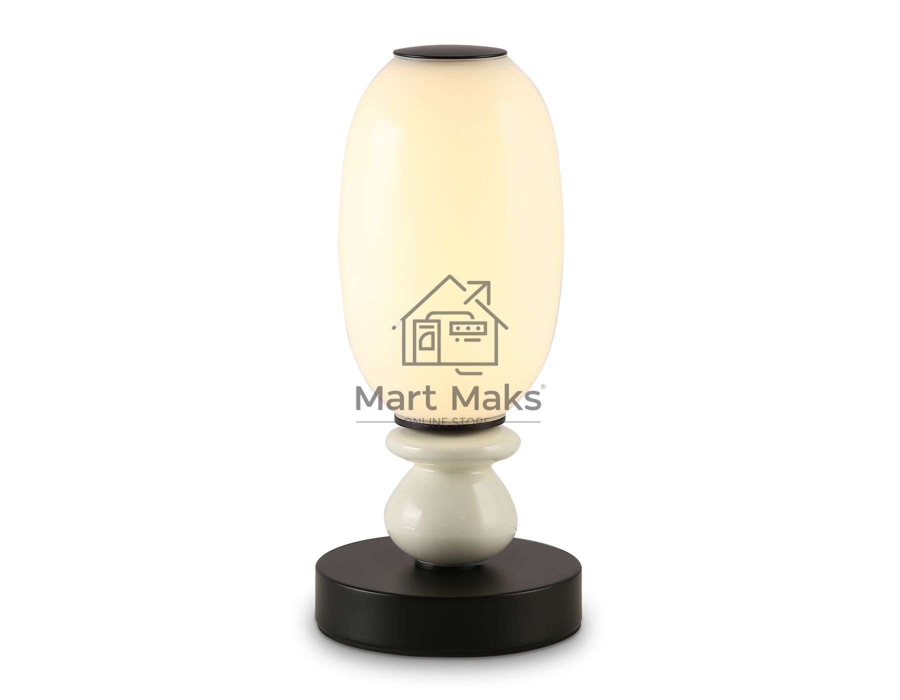 Светильник Ambrella light LH53154 BK/WH черный/белый 6W 3000K D120*260