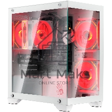 Компьютерный корпус Bloody BD-CC103 белый без БП mATX 7x120мм 1xUSB 2.0 1xUSB 3.0 audio bott PSU