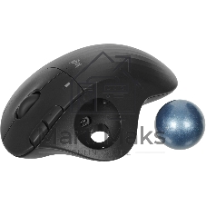 Трекбол Logitech M575S черный оптическая 2000dpi беспров. BT/Radio USB2.0 (910-007035)