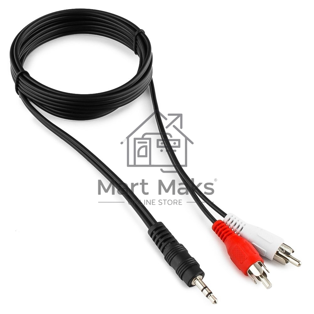 Кабель аудио Gembird Jack3.5 / 2xRCA, 1.5м