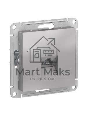 Механизм розетки компьютерной ATLAS DESIGN RJ45 алюм. SchE ATN000383