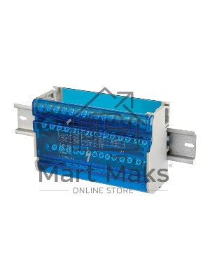 Шина на DIN-рейку в корпусе (кросс-модуль) 4х15 Rexant