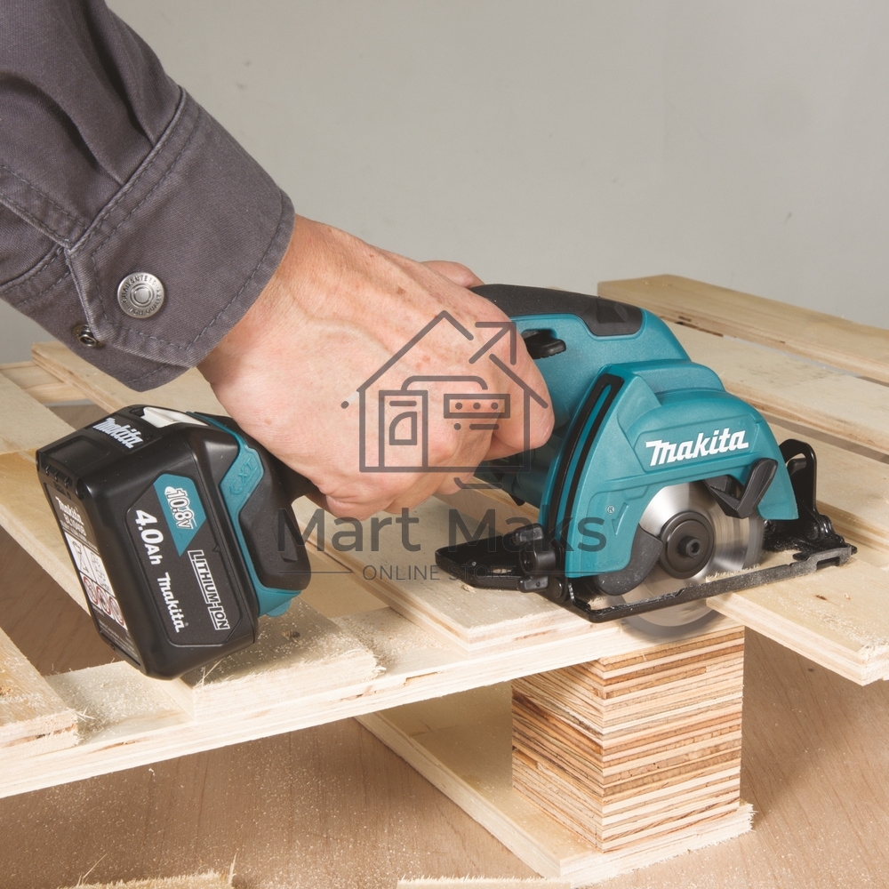 Пила циркулярная MAKITA HS301DWAE10.8В 2х2Ач Li-ion 1500об\м диск-ф85мм рез-25.5мм 1.6кг чем