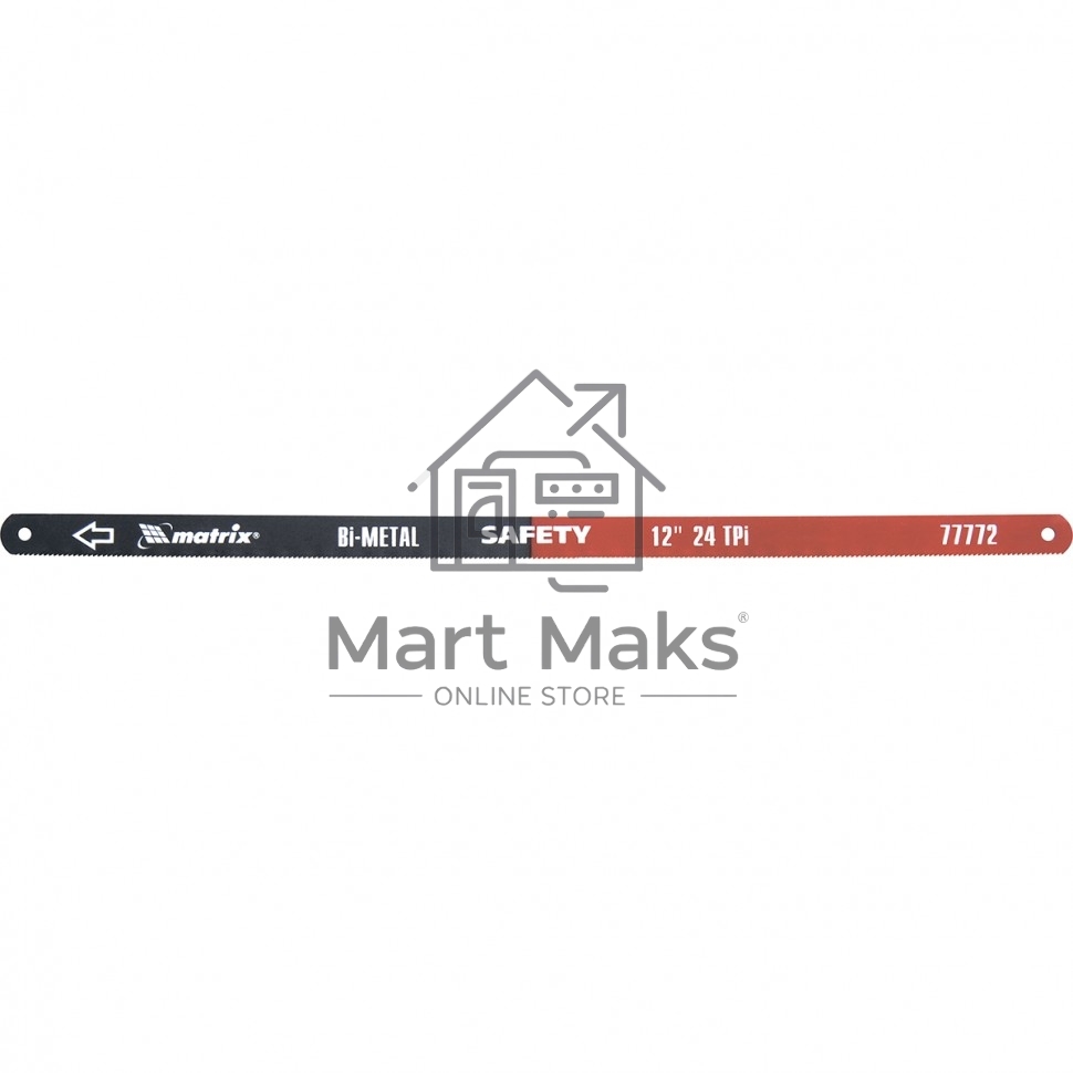 Полотна MATRIX для ножовки по металлу, 300 мм, 24TPI, биметаллическое, 2 шт. 77772