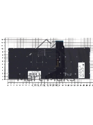 Клавиатура для ноутбука Xiaomi Mi Air 12.5 серебристая с подсветкой