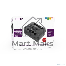Источник бесперебойного питания CBR [UPS-OFB-101E-850] 850VA/510W, Schuko CEE 7 Outlets: (x4 Battery & Surge Protected; x4 Surge Protected), LED, AVR, SEC, 12V/8Ah