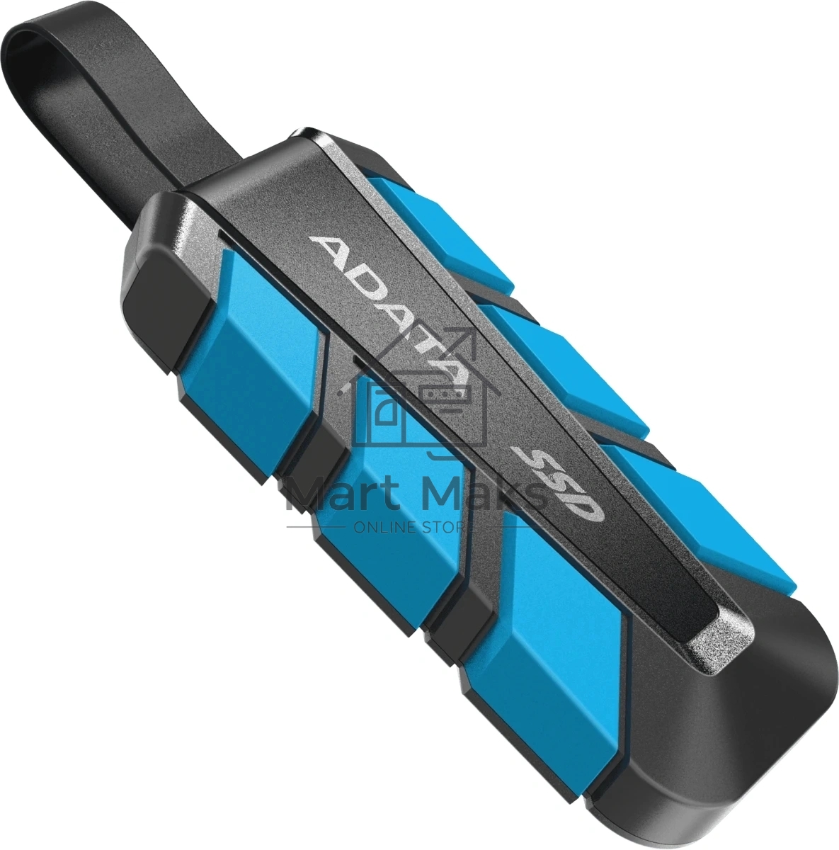 Внешний SSD ADATA 1.0Tb SC740 <SC740-1000G-CBU> (USB3.2 gen 2 type C, 1050/1000Mbs, 122x41x22mm, 40g, защита от падения, встроенный кабель)