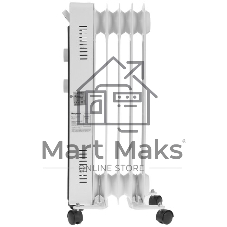 Обогреватель масляный Centek CT-6221-5 (5 секций) белый, 400/600/1000 Вт, 12,5 м2, 3 режима, термостат