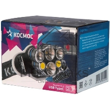 Фонарь налобный аккумуляторный КОСМОС KOC852Lit черный