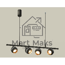 Светильник Ambrella light XB9002500/4 SBK/PYG черный песок/золото желтое полированное MR16 GU5.3 (С9002, С1102, N7034)