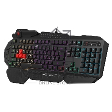 Клавиатура проводная A4Tech Bloody B310N черный USB Multimedia for gamer LED (подставка для запястий) (B310N)